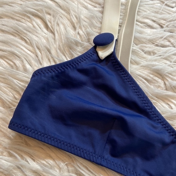 SOLID & STRIPED Blue and White Bikini - Picture 4 of 8